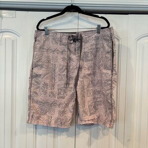 Reyn Spooner Pink And Gray Swim Trunks Size 34‎